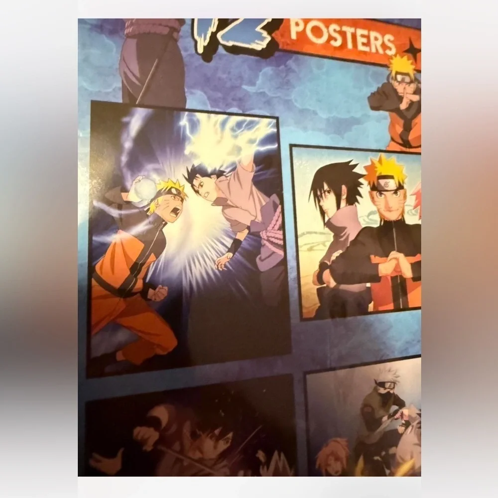 Naruto Shippuden poster and sticker books set